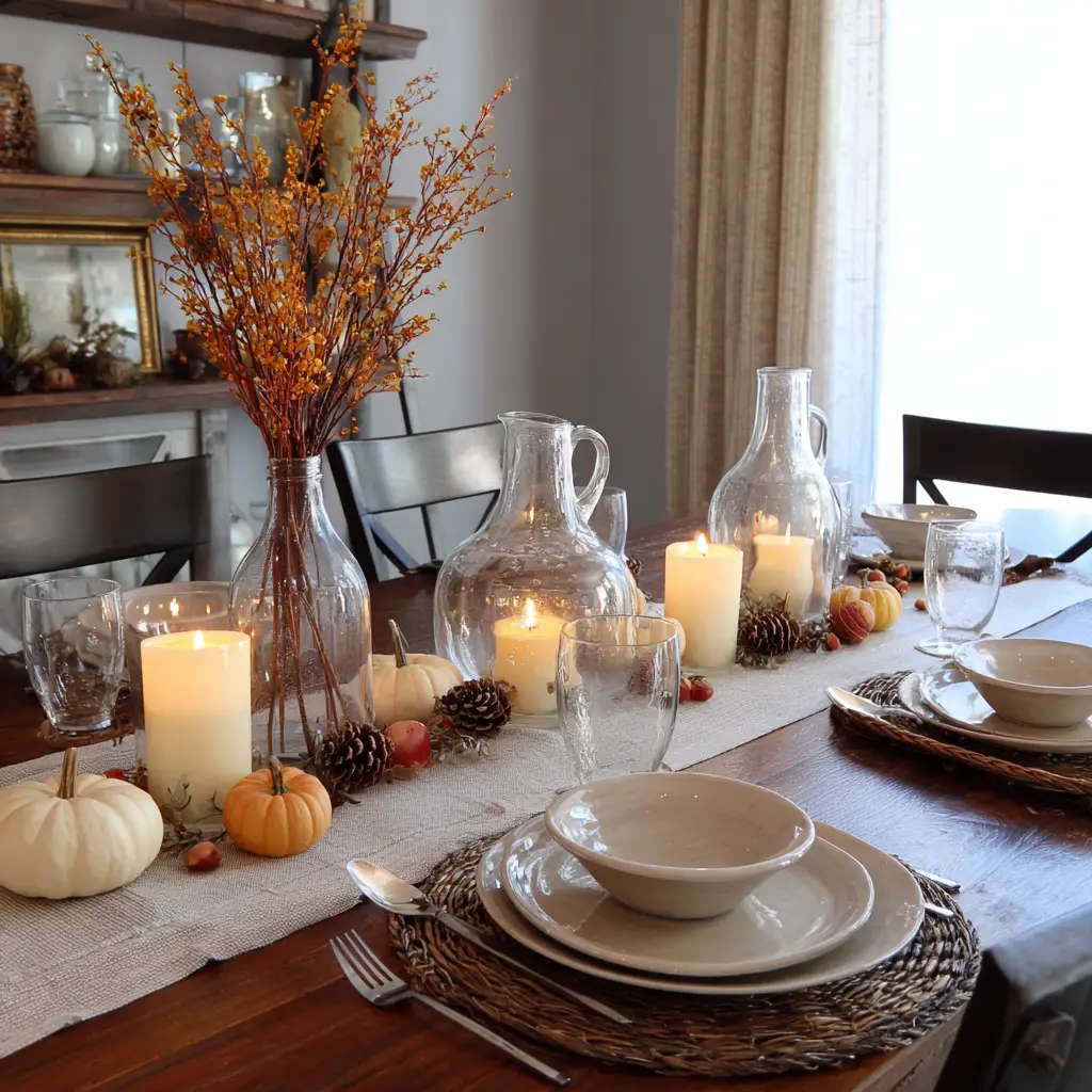 DIY Centerpiece with Seasonal Decor