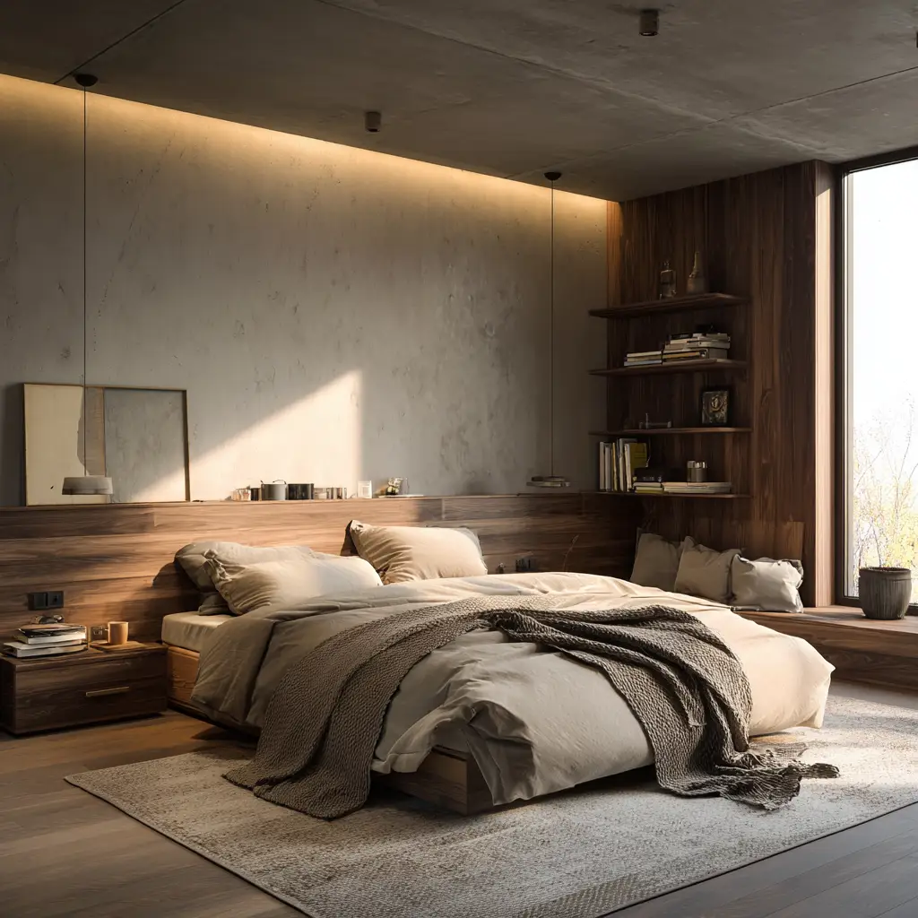 Earthy Accent Wall