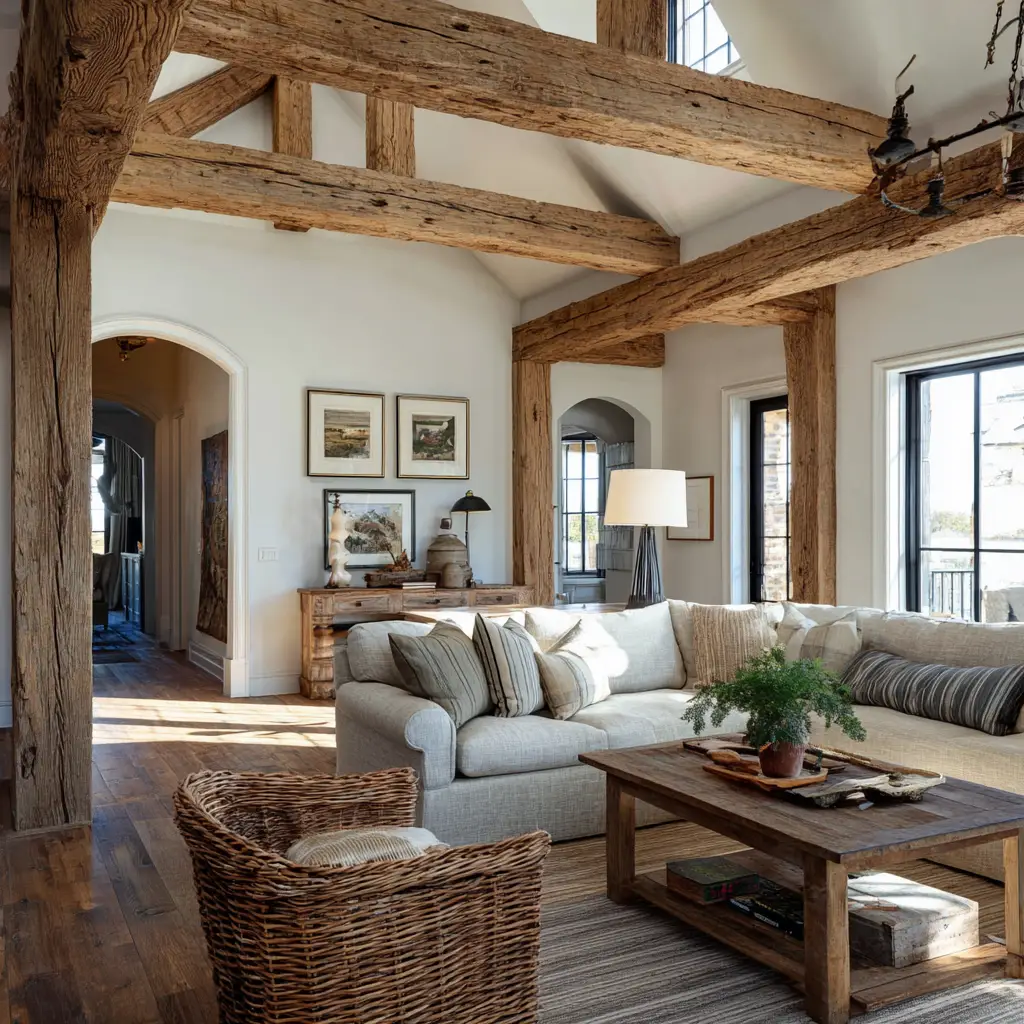 Exposed Wood Beams