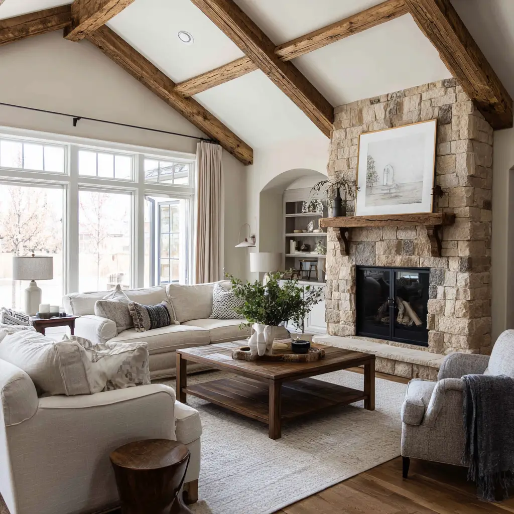 Exposed Wood Beams