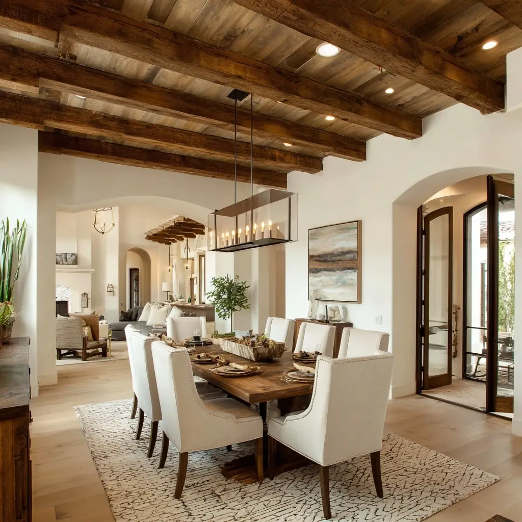 Exposed Wooden Beams