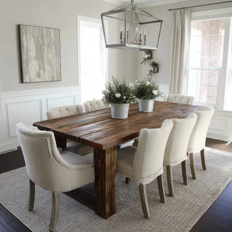 20 Modern Farmhouse Dining Table Ideas for a Warm and Stylish Home