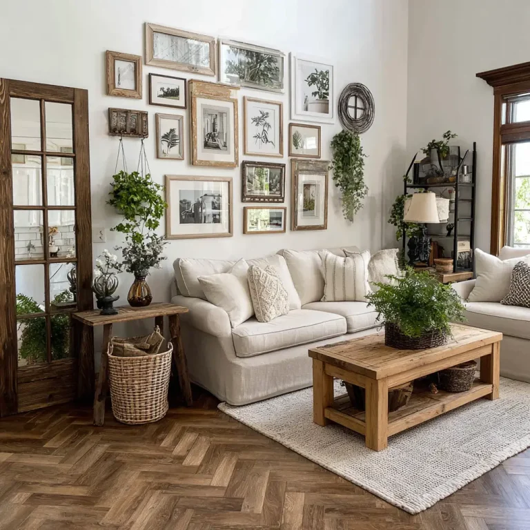 21 Industrial Farmhouse Living Room Ideas That Blend Comfort with Edge