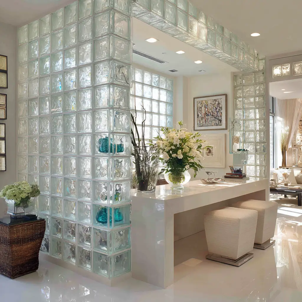 Glass Block Wall