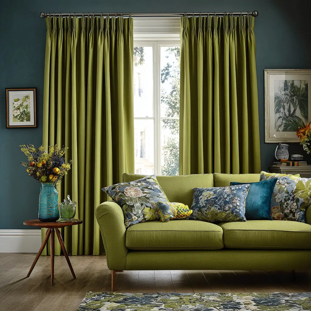 Hunter Green Thermal Curtains