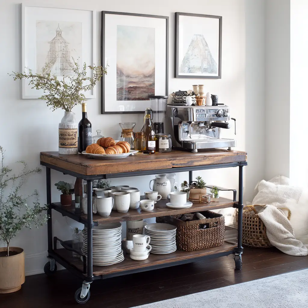 Industrial Coffee Cart