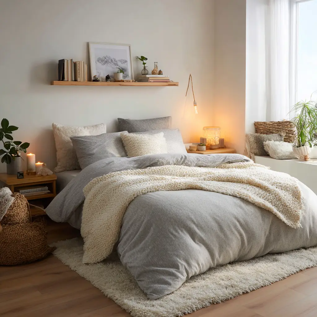 Keep bedding soft and inviting