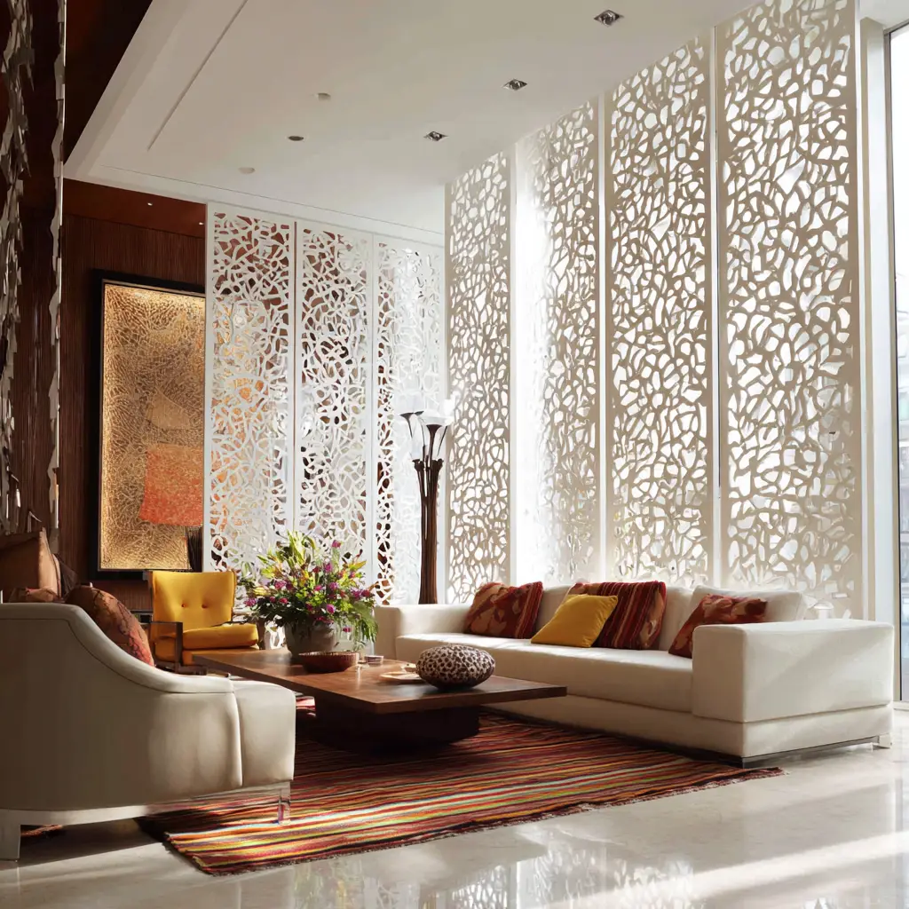 Laser-Cut Screen Partition