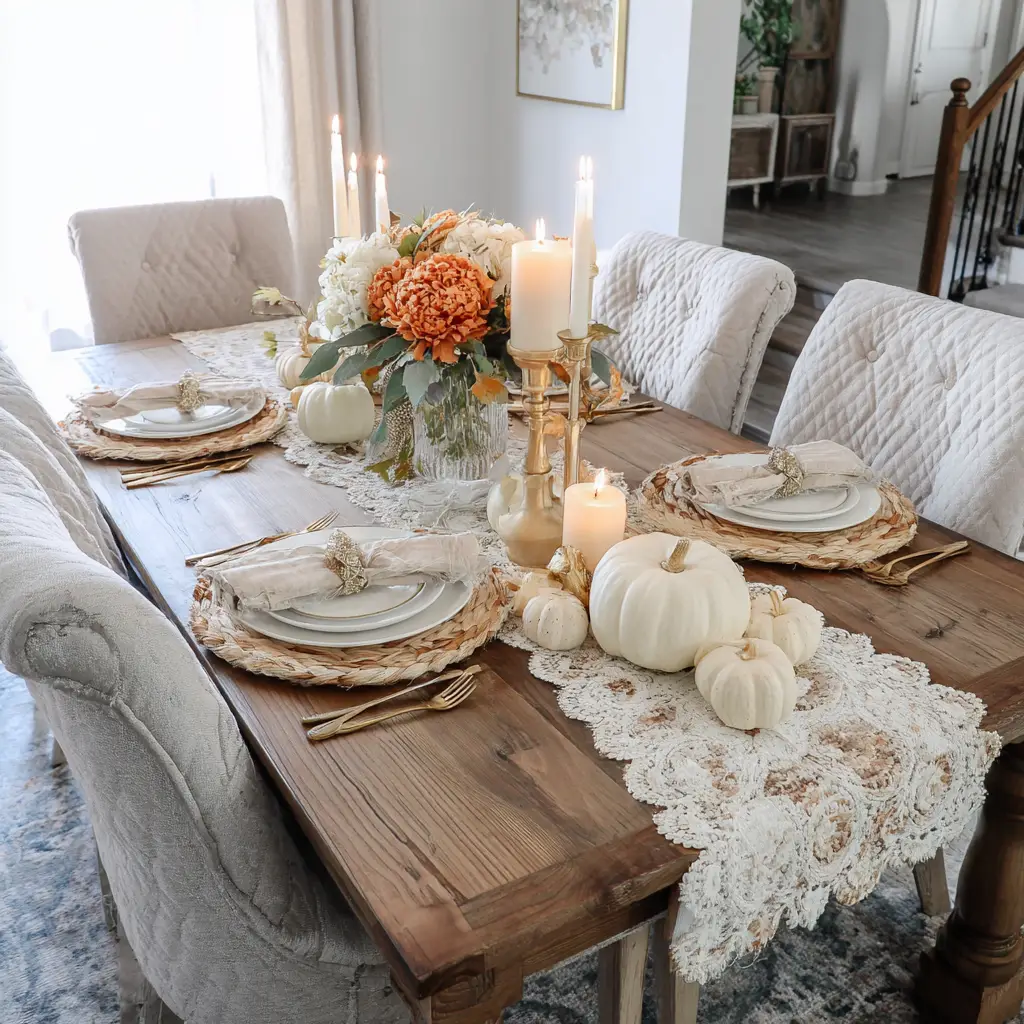 Layer with a Cozy Table Runner