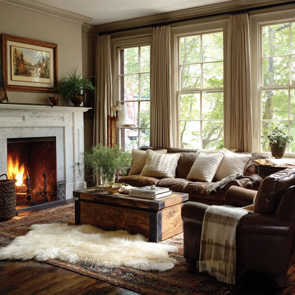 Layered Rugs for Warmth