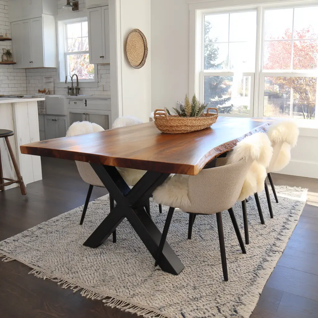 Live Edge Farmhouse Table