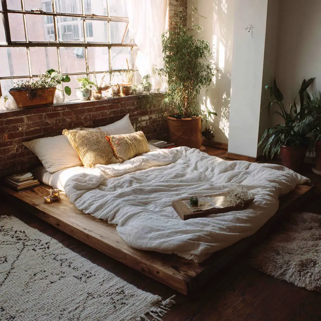 Low-profile bed