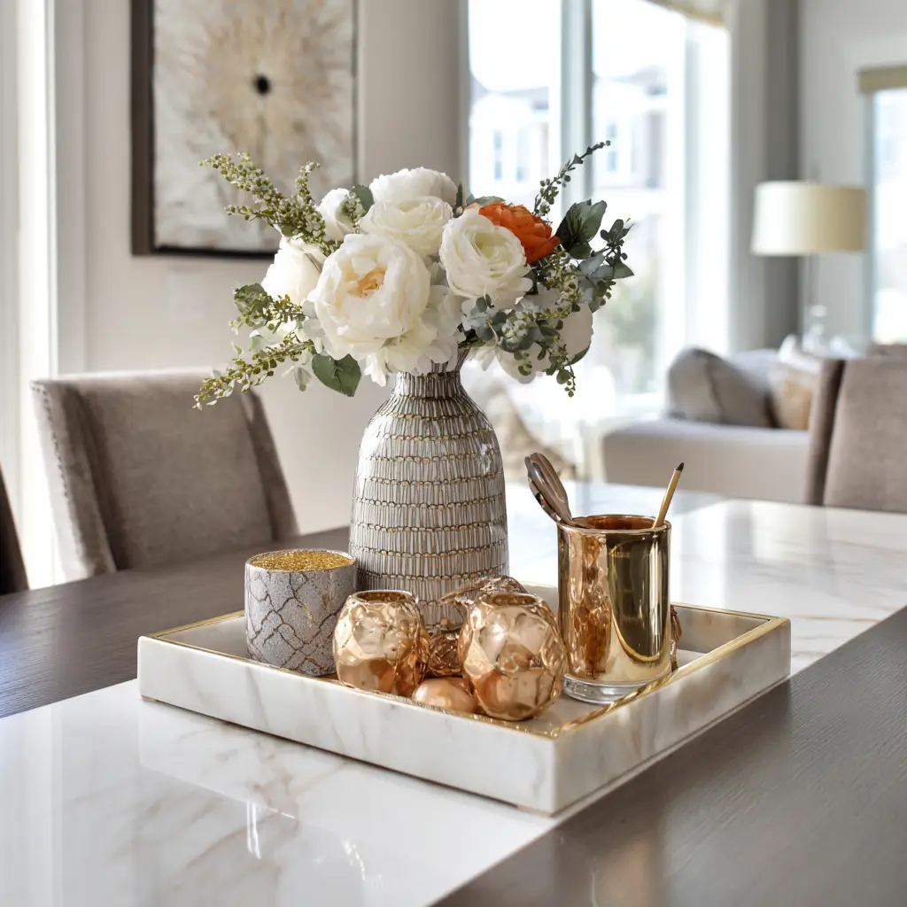 Marble Tray with Mixed Items