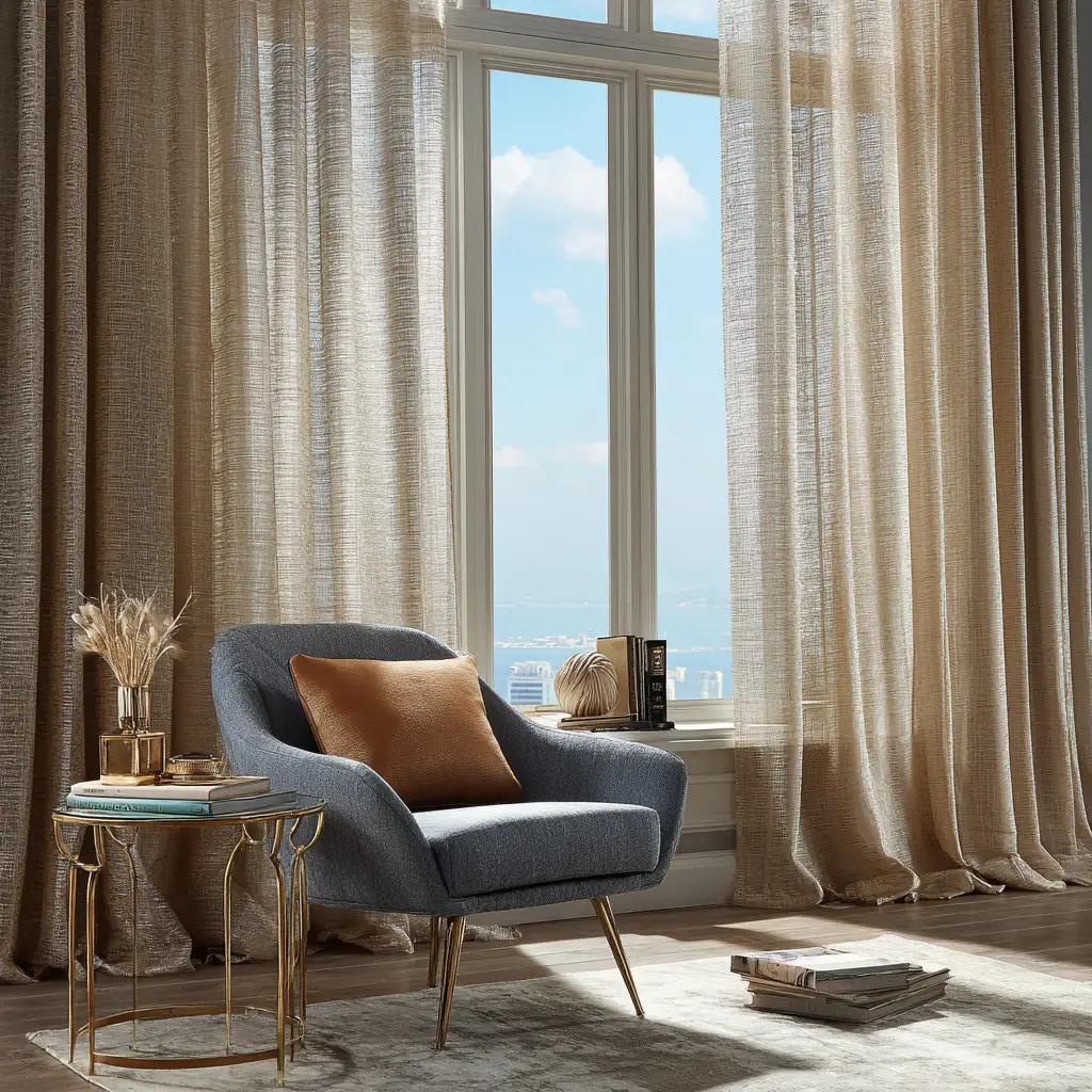 Metallic Thread Curtains