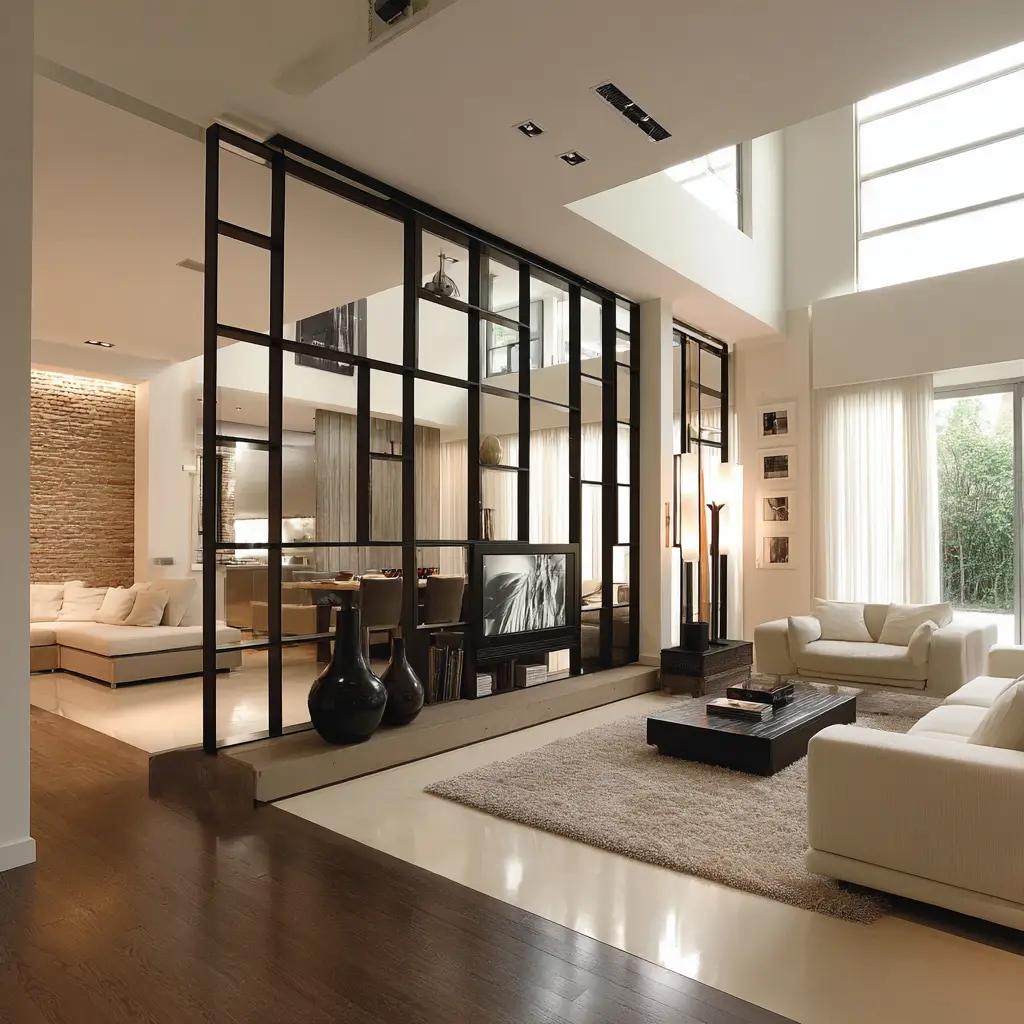 Minimalist Black Frame Partition