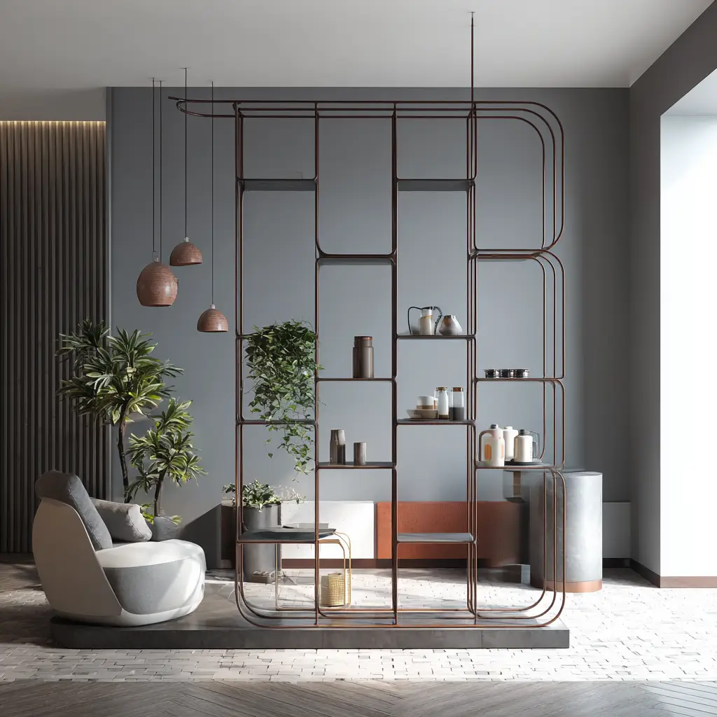 Minimalist Metal Frame Divider