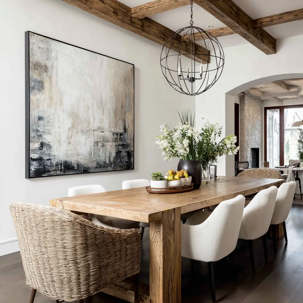 Mix Modern and Rustic Elements