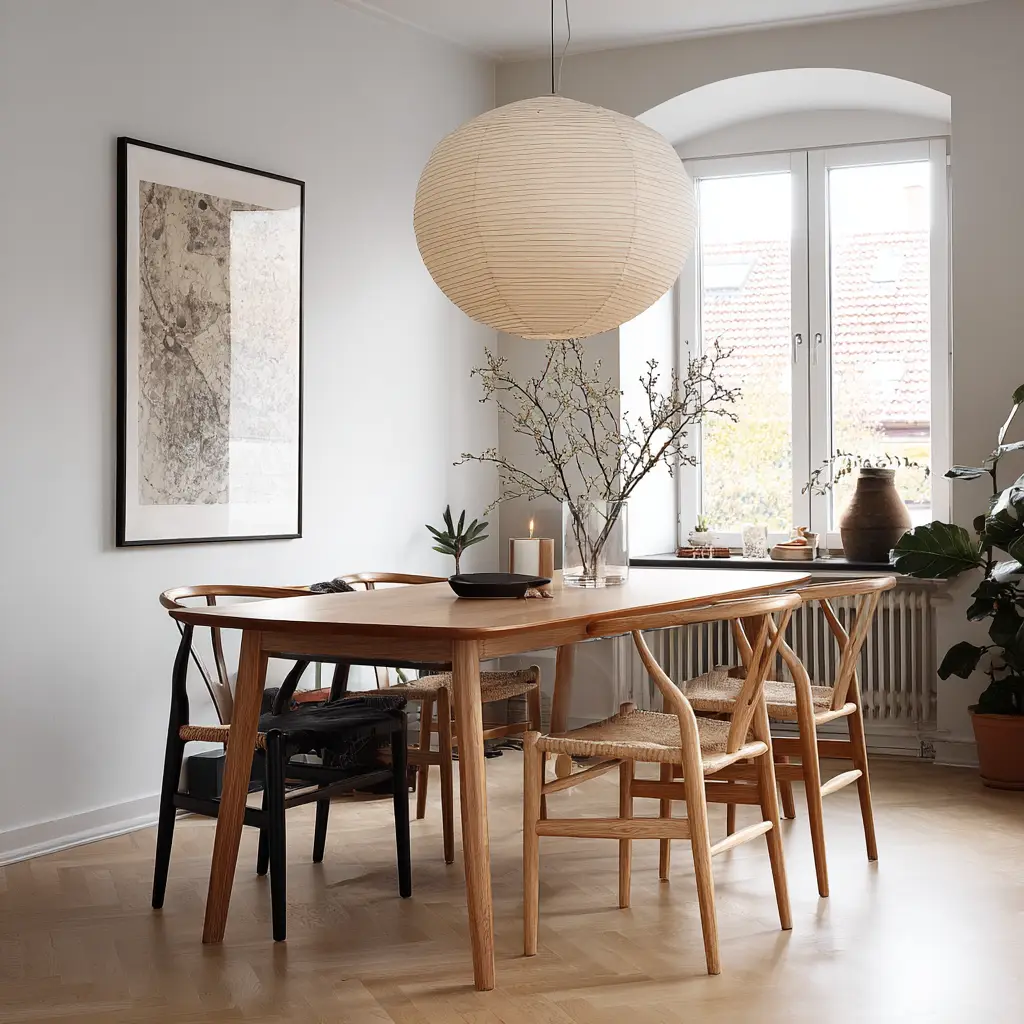 Mix Scandinavian and Japanese Chairs