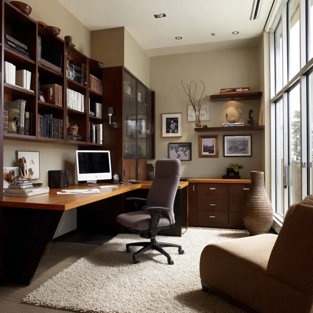 Modern Brown Office Space