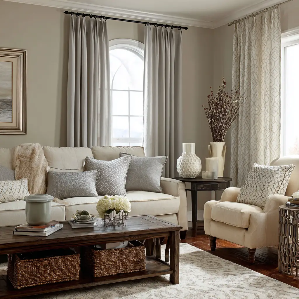 Neutral Gray Curtains