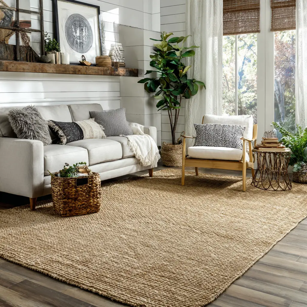 Neutral Jute Rug