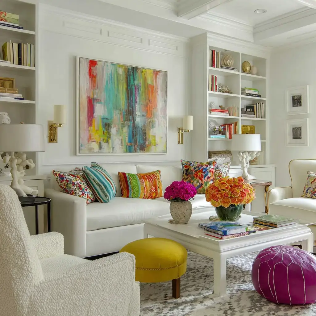 Neutral Tones with Pops of Color