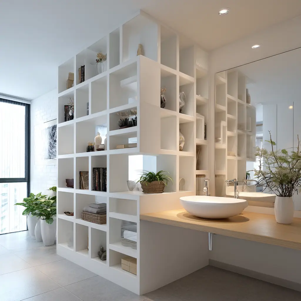 Open Shelf Partition