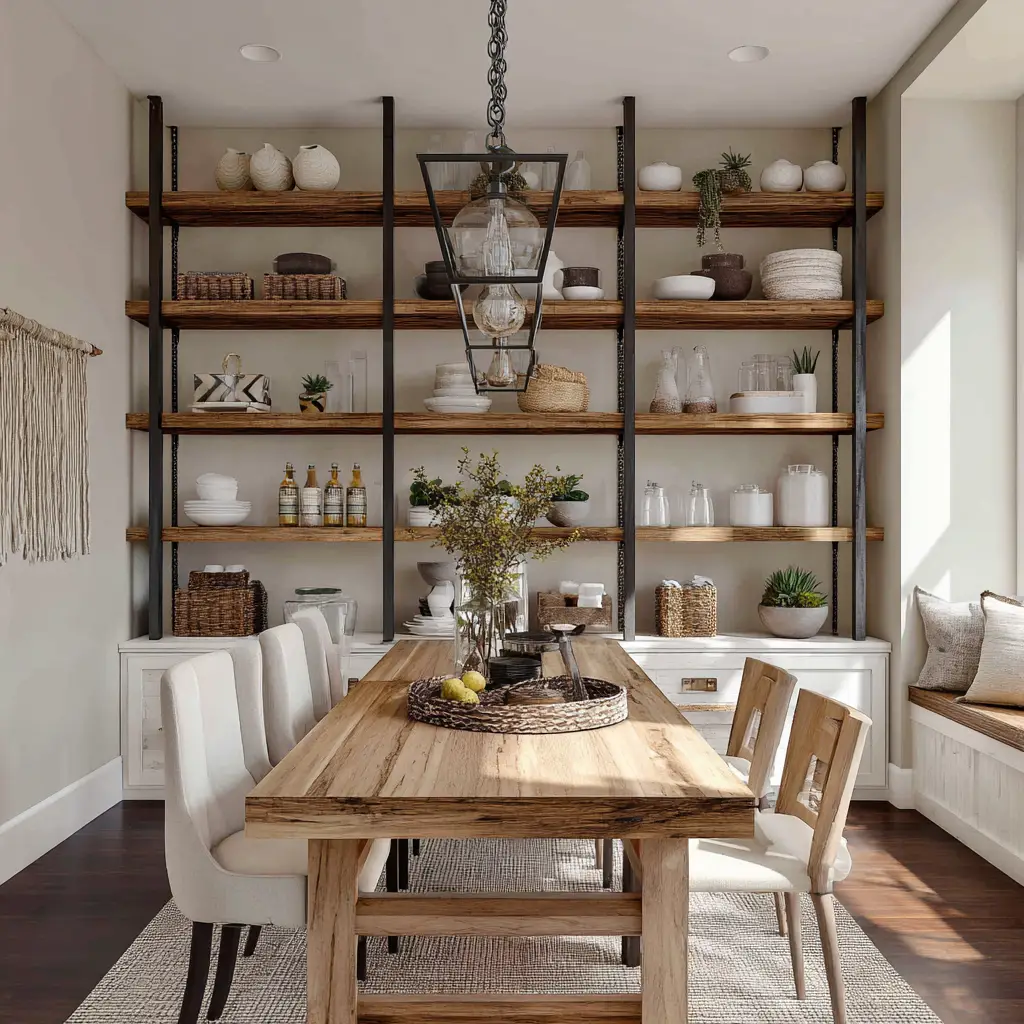 Open Shelving Display