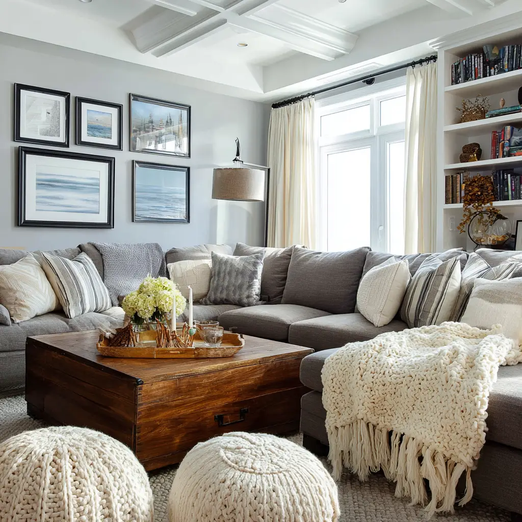 Oversized Sectional and Throw Blankets