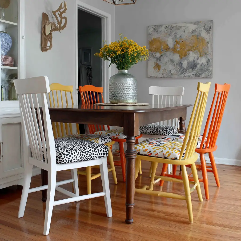 Painted Chairs with Personality