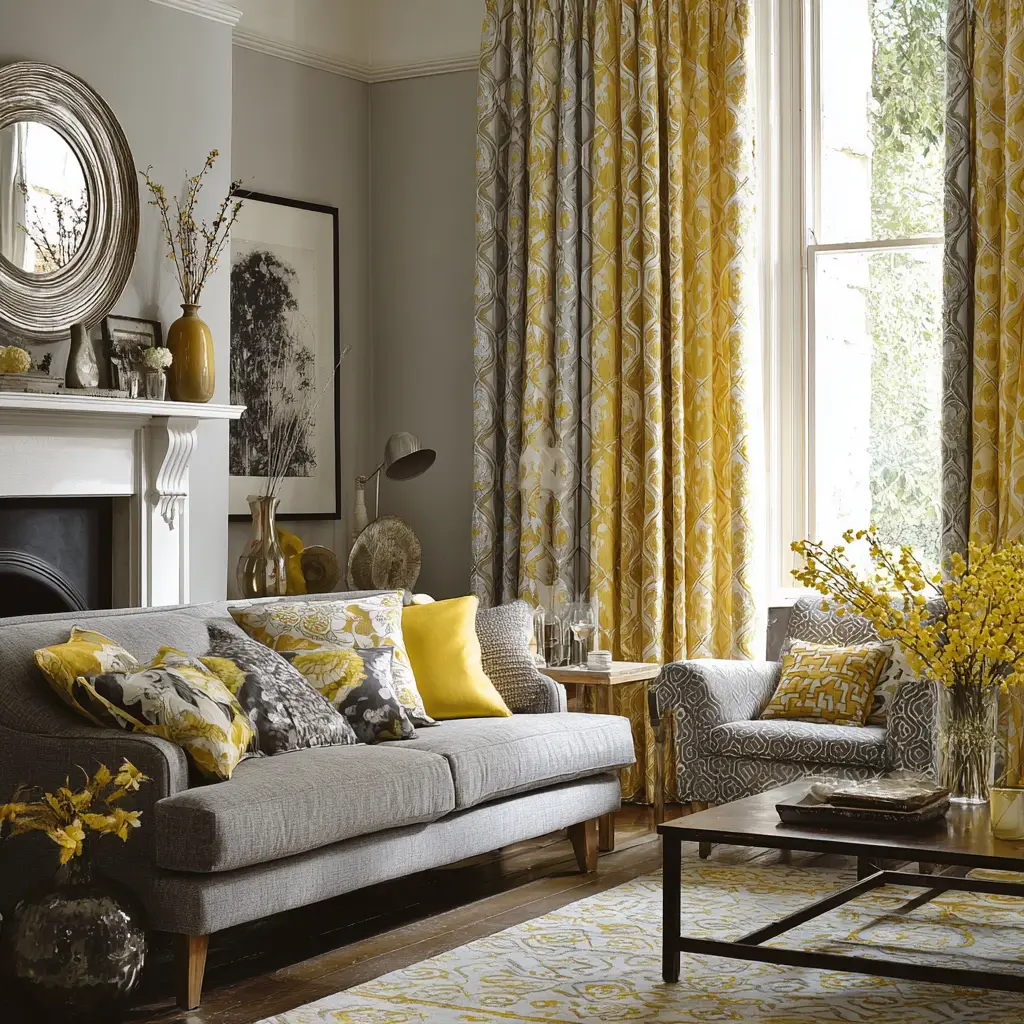 Patterned curtains