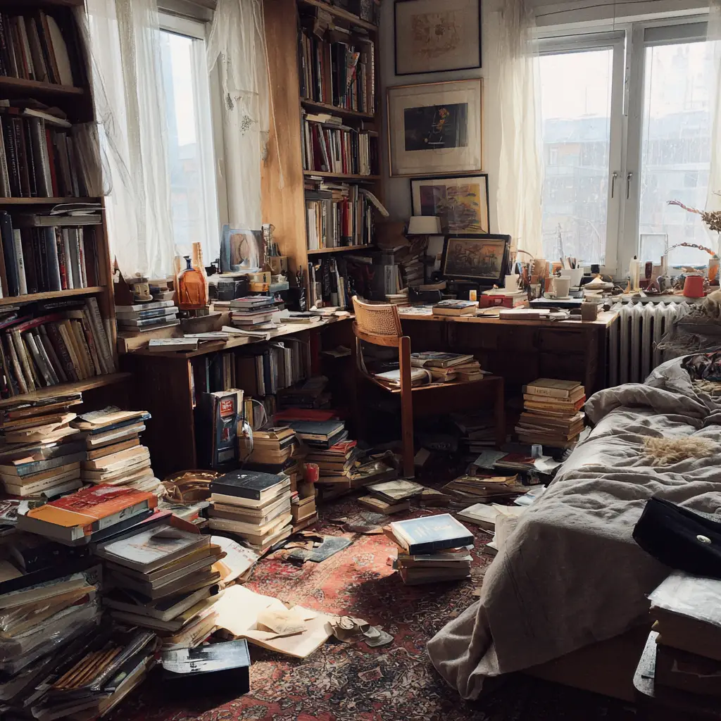 Piles of Books, Not Bookshelves