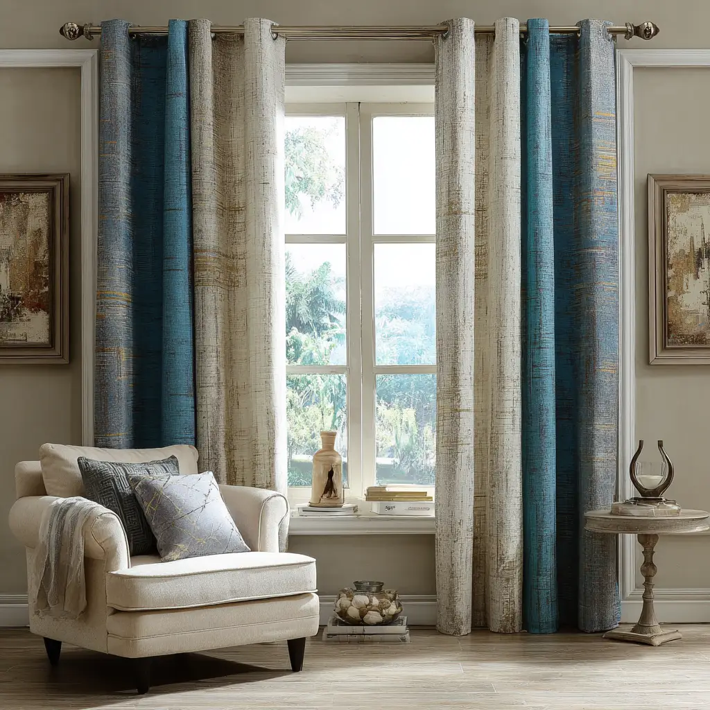 Printed Linen Curtains