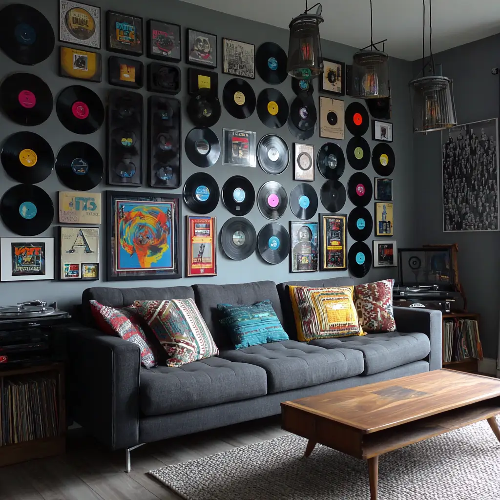 Record Display Wall