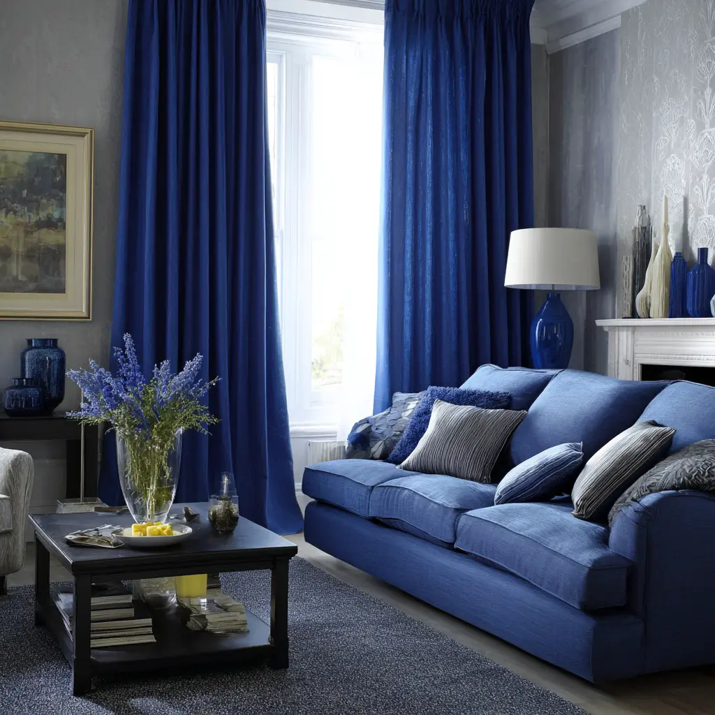 Royal Blue Blackout Curtains