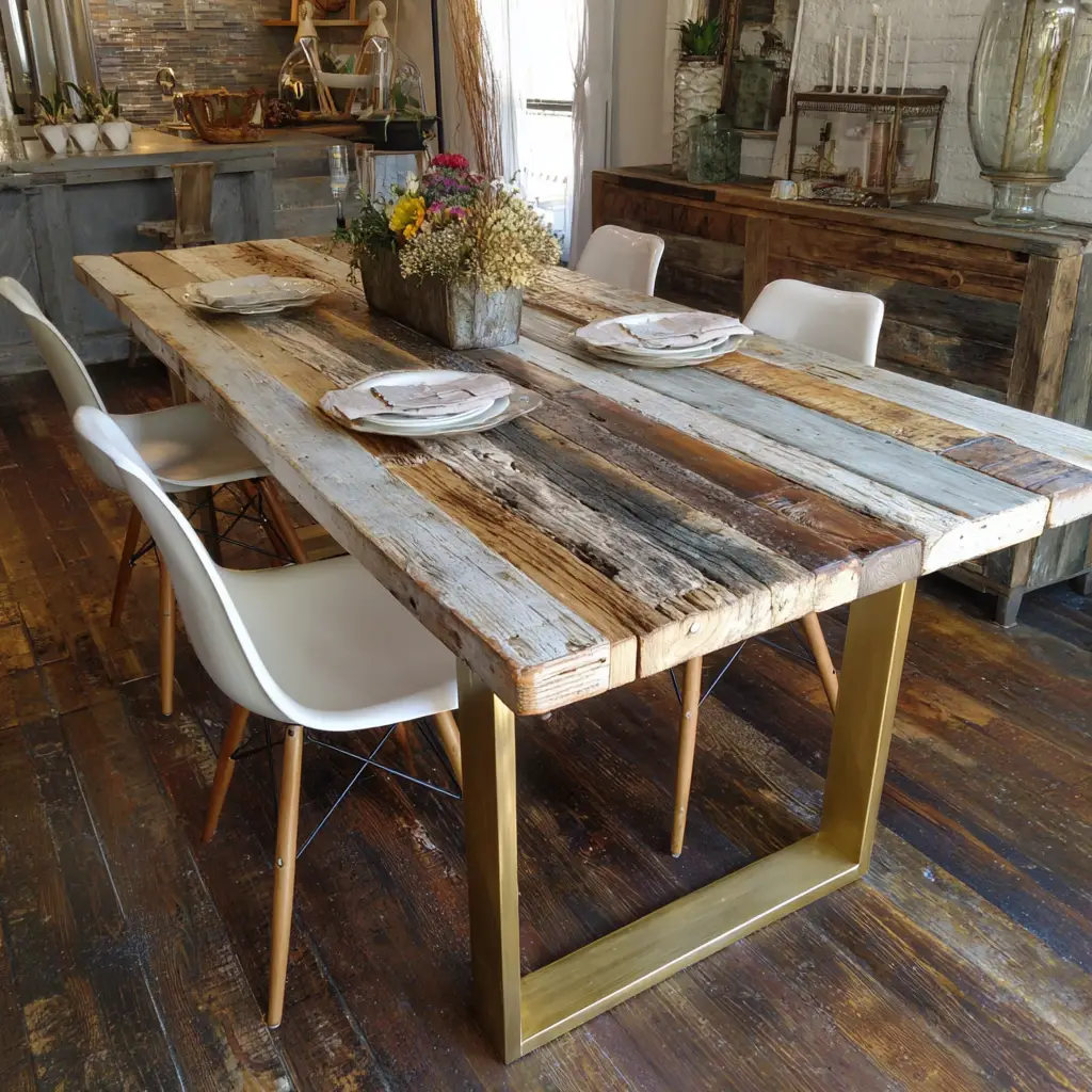 Rustic Reclaimed Wood Table