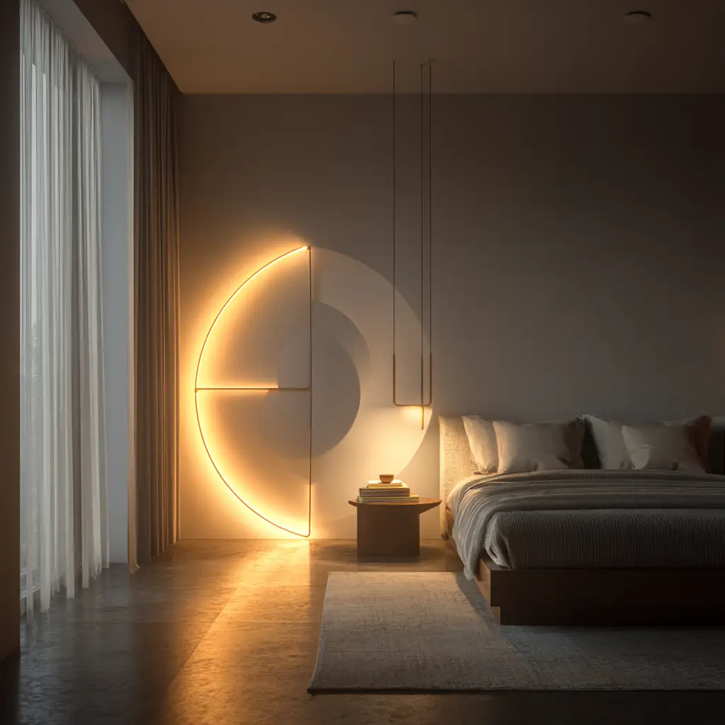 Sculptural minimalist lamps