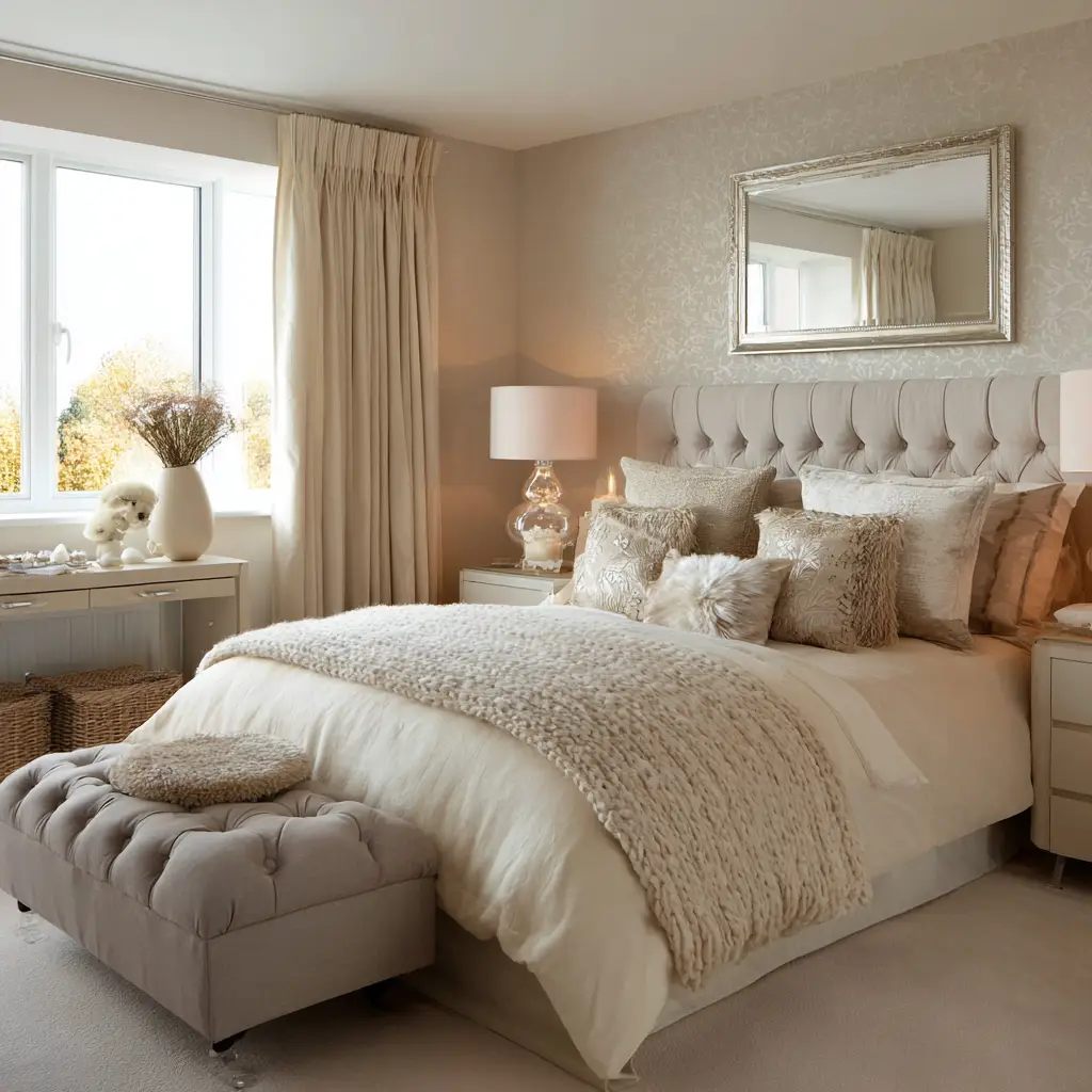 Soft Beige and Cream