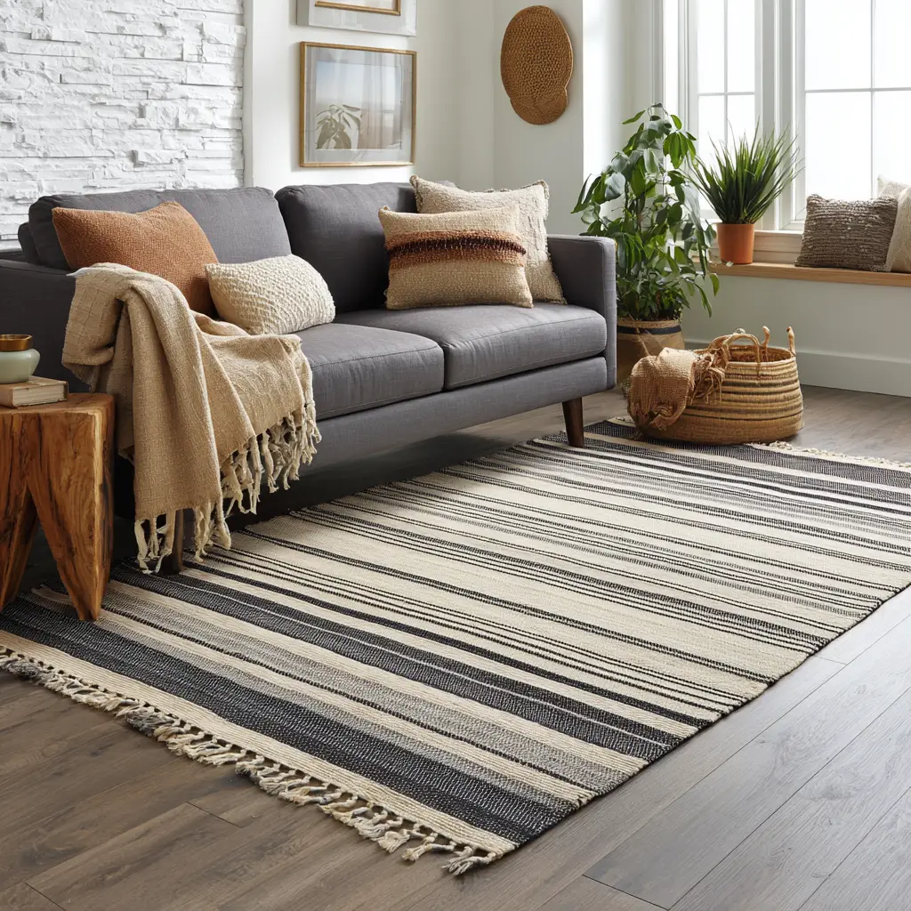 Striped Flatweave Rug