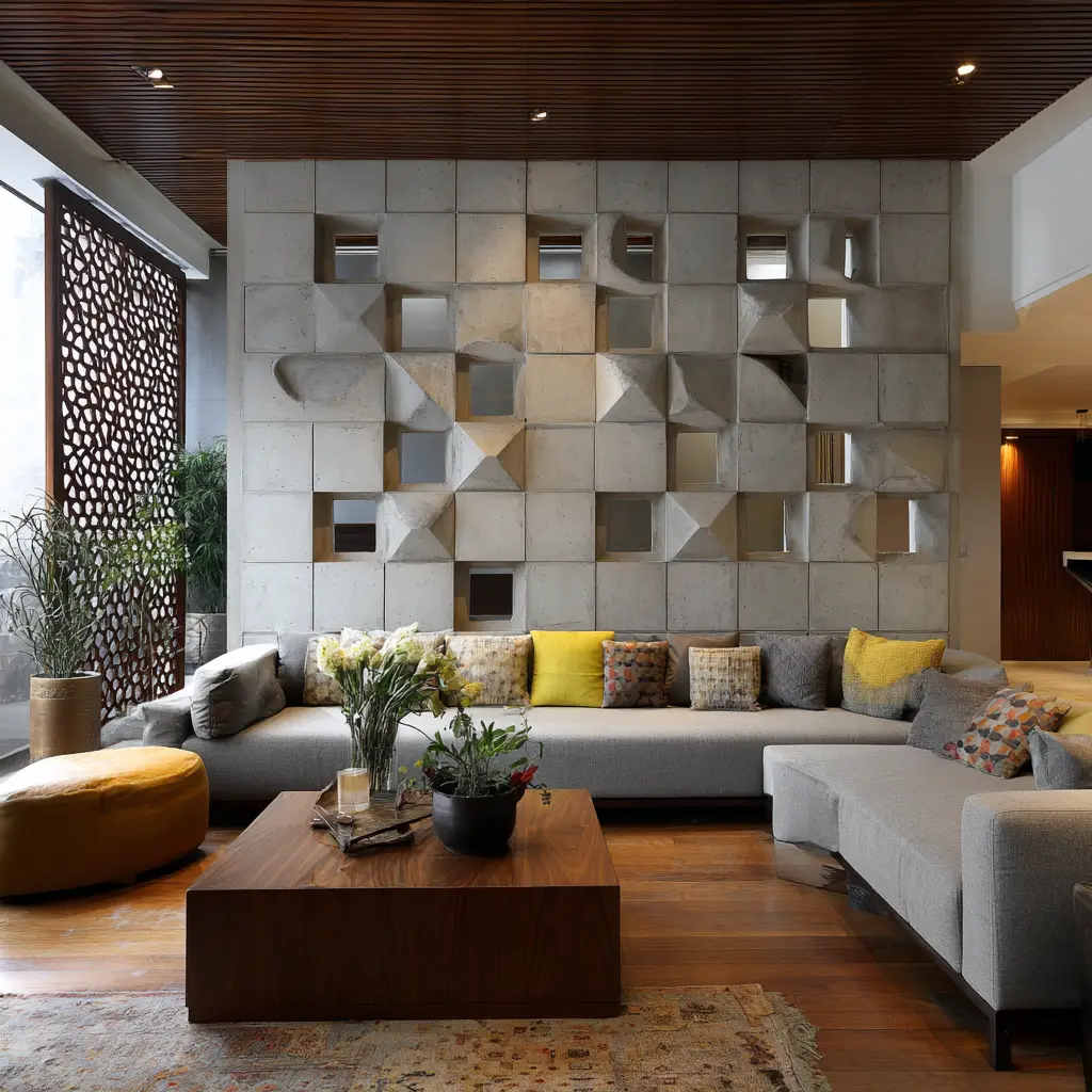Textured Concrete Wall
