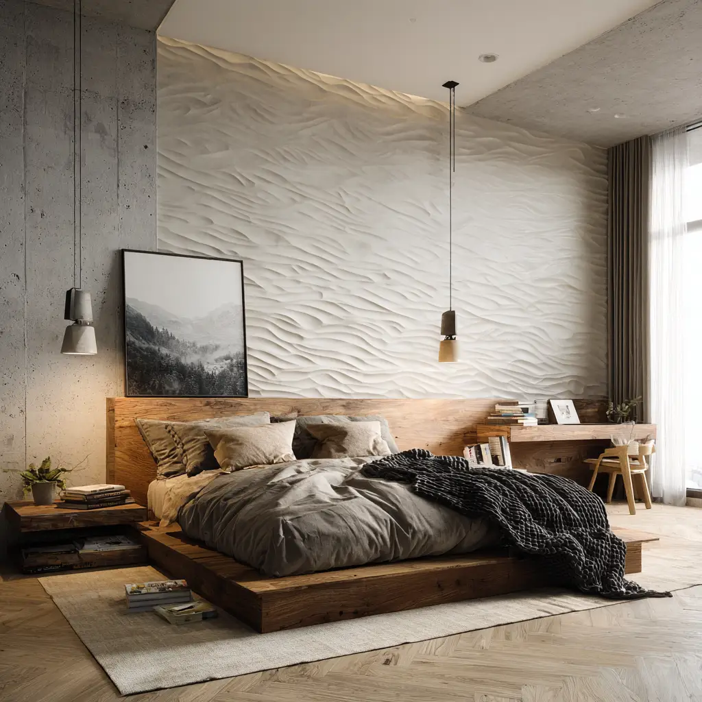 Textured wall finishes