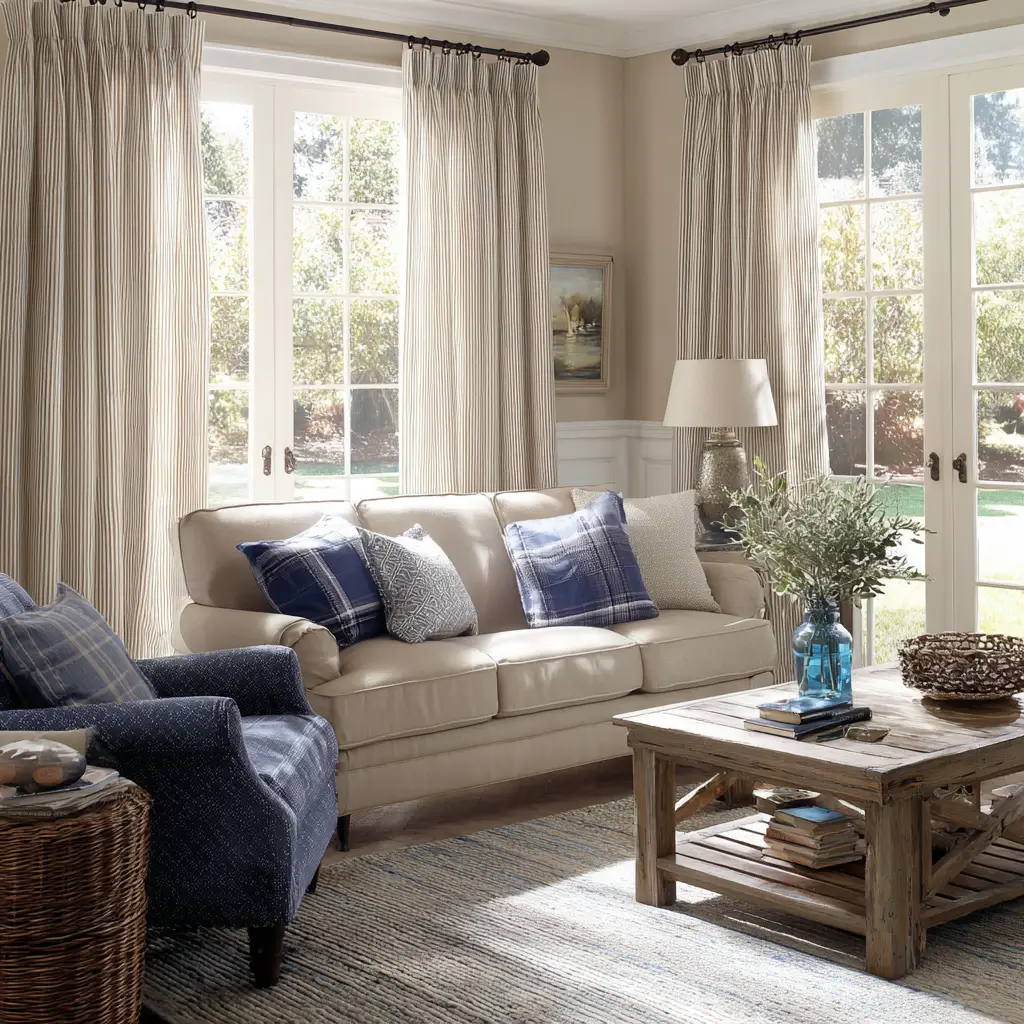 Ticking Stripe Curtains