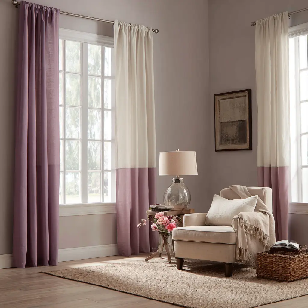 Two-Tone Curtains