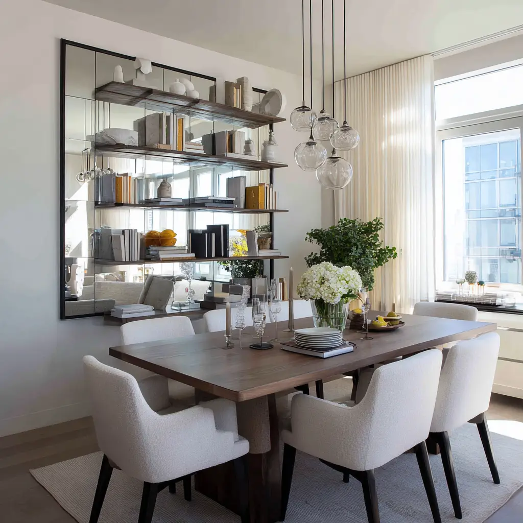 Use Mirrors as a Backsplash