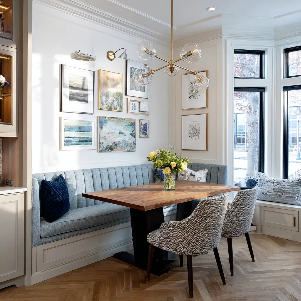Use a Banquette or Built-In Seating