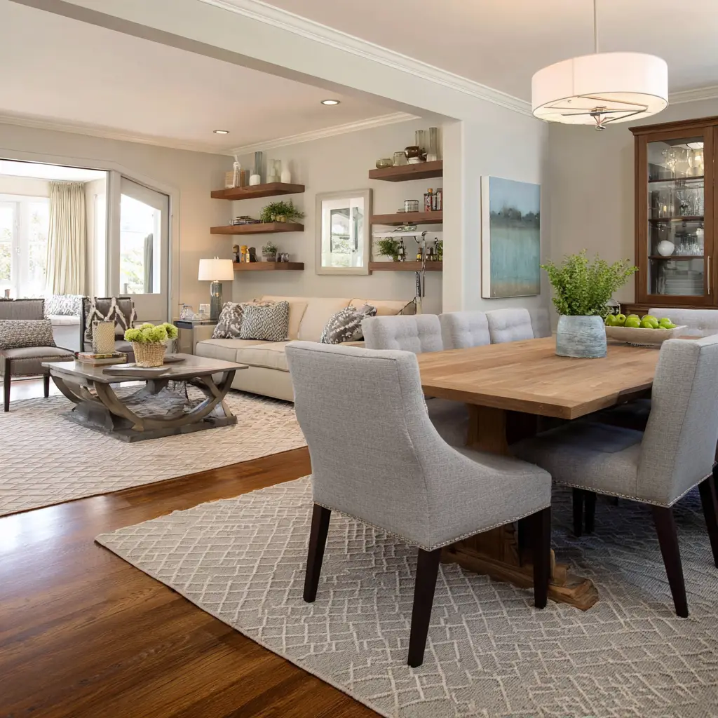 Use a Large Area Rug to Define Zones