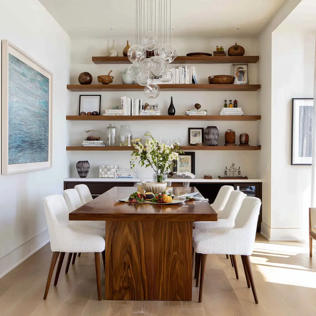 Use open shelving