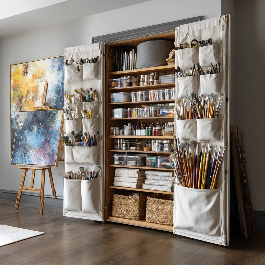 Vertical Canvas Storage