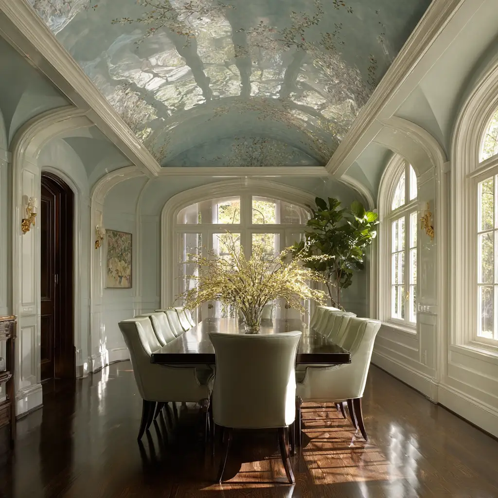 Wallpapered Ceilings