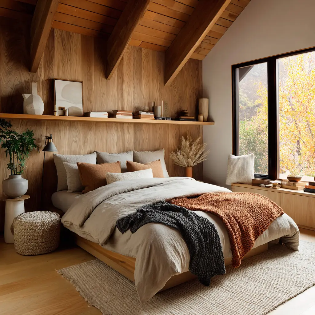 Warm wood tones